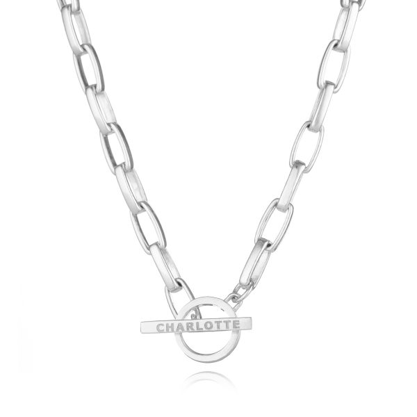 teardrop-chunky-silver-necklace | Otis Jaxon Jewellery