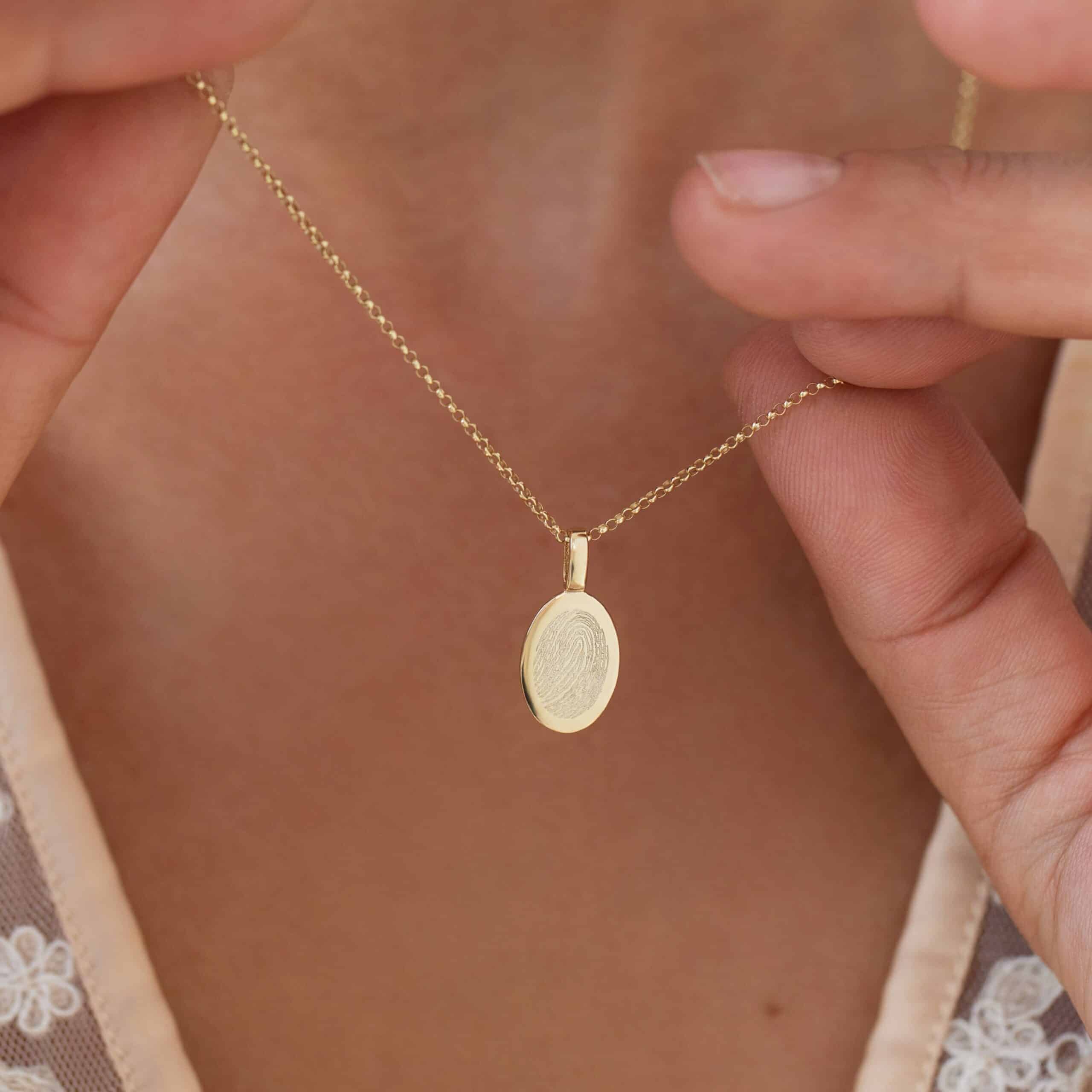 Gold Fingerprint Necklace